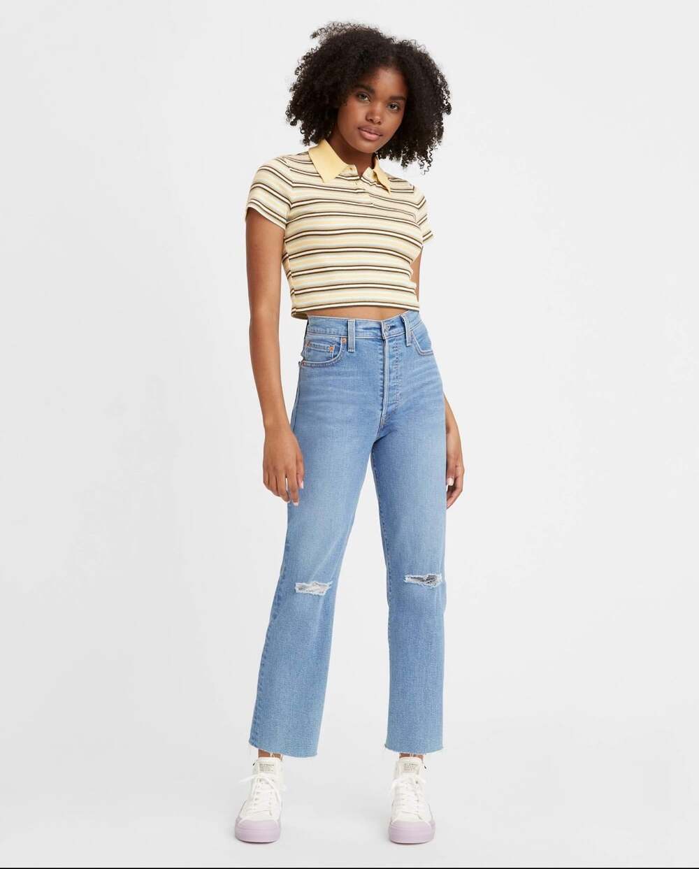 Levi’s Ribcage Straight Ankle Jeans – Size 26 - Raw Hem